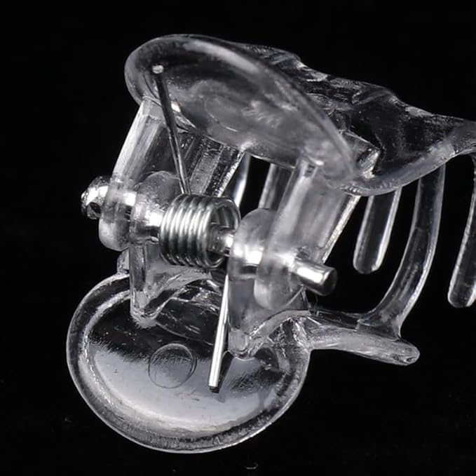 50 Pcs Plant Support Clips,Plant Orchid Clips Flowers Support Clear Fixer for Garden Vine Stem Plants Climbing Clasp Transparent 6 Claws Orchid Plastic Butterfly Plant Support Garden Structures