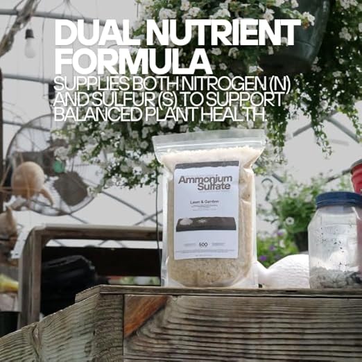 Ammonium Sulfate Fertilizer - Great Fertilizer and Soil Acidifier for Azaleas, Blueberries, Magnolia, and More. Boosts Nitrogen for Healthy Plants and Lush Lawns 20lbs. by Old Cobblers Farm (15 lbs)