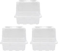 Yardwe 3pcs Plant Germination Boxes with 6 Holes, Thickened and Heightened Nursery Trays for Seedling Growth, Moisture and Heat Retention Planting Supplies for Garden and Greenhouse Use