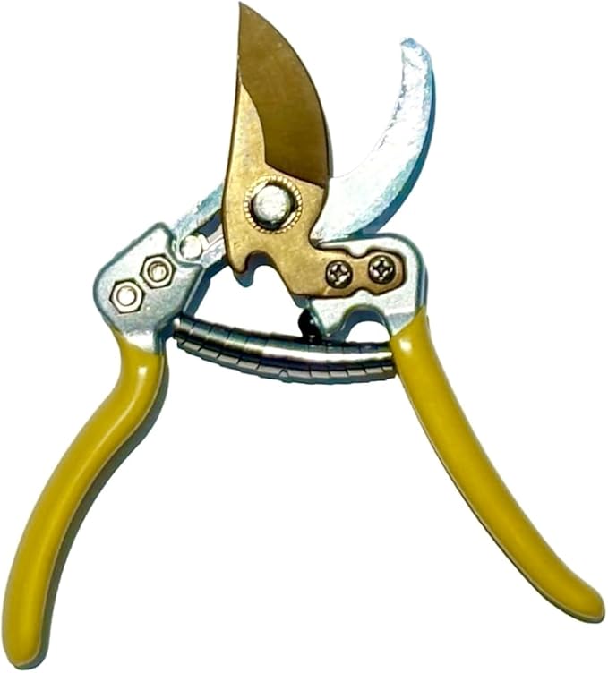 Bypass Pruning Shears Pro 7" w/Plastic Holster with SK-85 Japanese Standard Steel Blades, 5/8" Cut Capacity, Gardening Hand Tools