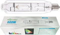 MH 600W Metal Halide Single Ended HID Grow Light Bulb Lamp High PAR Enhanced Blue and Violet Spectrums for Hydroponic Horticulture Vegetative Growth,CCT 6000K,55,000 Lumens,E39 Base