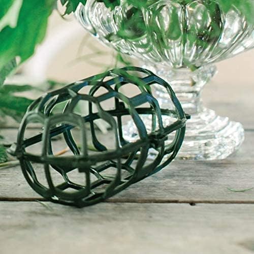 Bouquet Floral Cage Arranger for Flowers l Pillow Cage for Centerpieces and Vases l Sell in Set of 2 (4", Egg) (330-96-07)