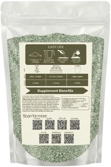 Old Cobblers Farm Greensand Fertilizer Soil - Lawns, Gardens, Trees, Shrubs, Container Plants - Organic, Sustainable Soil Improvement (5 lbs | 10 lbs | 15 lbs | 20 lbs) (10lbs.)