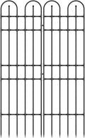 Black Garden Trellis, 71x21 Inch Metal Arch Decoration with Rustic Iron & Black Coating, 2 Pack Outdoor Plant Support for Climbing Roses, Vines, Flowers, Vegetables