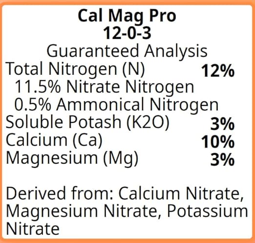 CalMag Pro Hydroponic and Soil Nutrient Fertilizer for Plants Calcium and Magnesium Booster