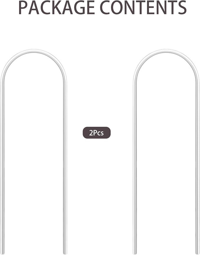 2 Pack Thickened U-Shaped Clear Acrylic Plants Trellis for Indoor/Outdoor Small Plant Support Perfect for Climbing Plants Vine Ivy Hoya and Potted Plants