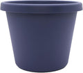 The HC Companies Prima Round Plastic Plant Pot w/Rolled Rim - Lightweight & UV Resistant Flower Pot for Herbs & More - Outdoor & Indoor Plant Pots w/Drainage (12 inch, Twilight Blue, Pack of 1)