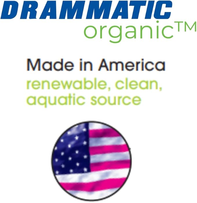 Drammatic® Organic™ Fertilizer w/Kelp 2-4-1, Hydrolyzed Liquid Fish Fertilizer for Vegetables, Flowers, and Fruits, 1 Quart (32 Ounces), OMRI Listed