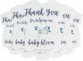 Seed Bloom Onesie Seed Paper – 5 Blue Shower Favors for Guests with Wildflower Seeds, Writable & Plantable, Shower Favor Gifts for Guest