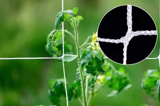 Plant Trellis Netting 5 * 30FT Heavy-Duty Polyester Grow Net, Garden Trellis Netting with Square Mesh for Climbing Plants, Vegetables, Fruits and Flowers
