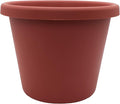 The HC Companies Classic Round Plastic Plant Pot w/Rolled Rim - Lightweight & UV Resistant Flower Pot for Herbs & More - Outdoor & Indoor Plant Pots w/Drainage (14 inch Clay, Pack of 1)