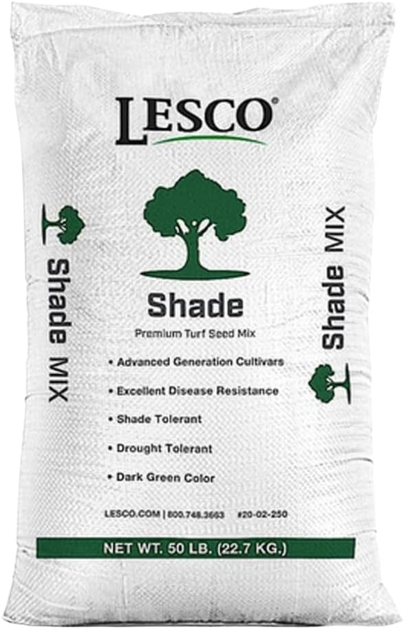 Lesco Shade Grass Seed Mixture (50 Lbs.) Non-Returnable - Covers 5,000-10,000 sqft.