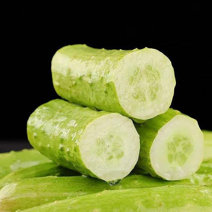 Mixrug White Jade Cucumber Seeds for Planting, 30pcs Sweet Wonder Cucumber Vegetable Seeds Plants, Non-GMO Heirloom Home Fresh Food Vegetables Plants Garden for Outdoors Indoors