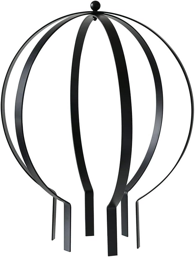 NPV Group Décor Wow Garden Ornament, Small Metal Trellis 19.5" x 16", Black