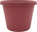 The HC Companies Prima Round Plastic Plant Pot w/Rolled Rim - Lightweight & UV Resistant Flower Pot for Herbs & More - Outdoor & Indoor Plant Pots w/Drainage (16 inch, Marsala, Pack of 1)