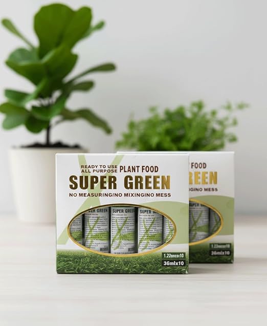 Super Green Lucky Bamboo Fertilizer (20 Bottles/ 2 Case Bulk Pack) – Ready-to-Use All-Purpose Plant Food for Vibrant Growth
