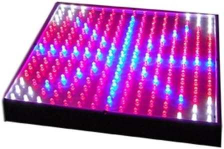 HQRP Quad Indoor Garden LED Light Panel for Growth Stimulate Blue + Red + Orange + White 460/630/610 nm 225 LED 14W 12V