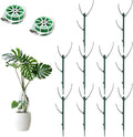 Stackable Monstera Plant Support, 10 Pack Garden Plant Support Stakes for Indoor Outdoor Plants Climbing Plant Support Structures Plant Holder Stick Moss Pole for Support Tall Potted Plants
