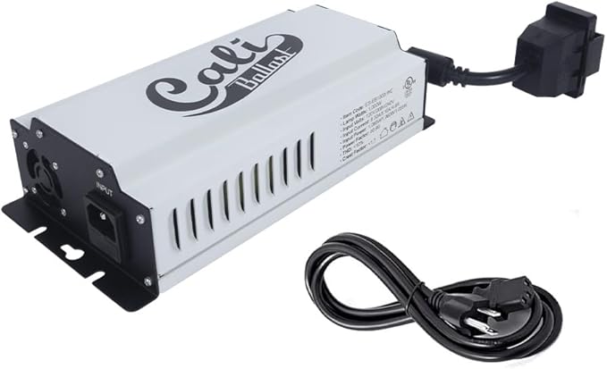 EnergyStation 1000W Ballast, for Hydroponic HPS MH Grow Light System, Digital Dimmable Electronic Horticulture Ballast, Cali HPS MH Ballast for Indoor Growing, 1000 Watt Ballast for Indoor Growing