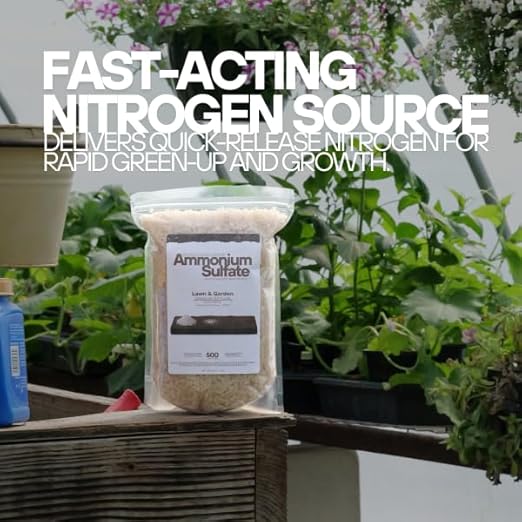 Ammonium Sulfate Fertilizer - Great Fertilizer and Soil Acidifier for Azaleas, Blueberries, Magnolia, and More. Boosts Nitrogen for Healthy Plants and Lush Lawns by Old Cobblers Farm (5 lb)