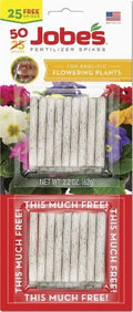 Jobes 5201T Flowering Plant Food Spikes 10-10-4 50 Pack