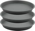 TITE Plant Saucer Heavy Large Planter Durable Thicker Plastic Plant Trays for Indoors and Outdoor,Plant Saucer Drip Trays (Grey, 16 inch)