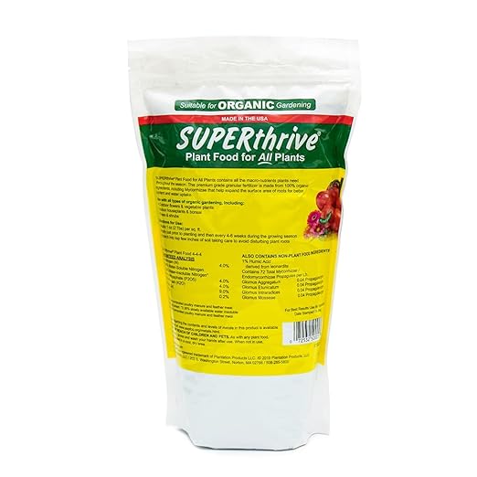 SUPERthrive Organic All-Purpose Plant Food, Solid Granular 4-4-4 (2 Pack)