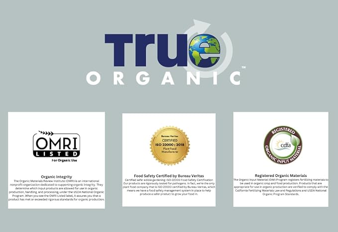 True Organic Multipurpose Plant Food – All-Natural Fertilizer for Fruits, Vegetables, Flowers, and Herbs – Perfect for Small Gardens and Containers- Case of 8