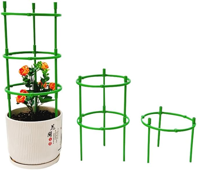 Tomato Cage | Tomato Support | Adjustable Green Plant Supports for Garden | 48in Deformable Assembled Tomato | Trellis for Vegetable, Flower and Fruit Growing，Plant Support Structures