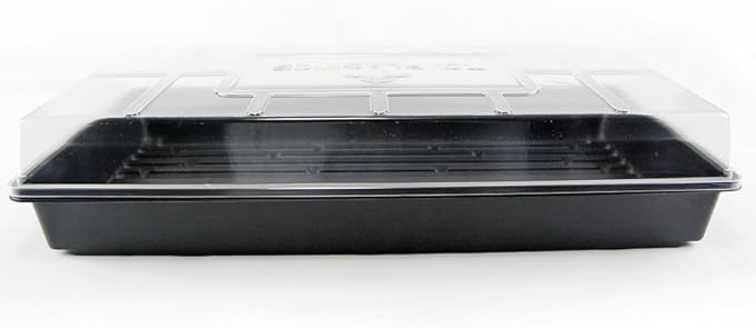 Living Whole Foods Plant Tray Clear Plastic Humidity Domes: Pack of 5 - Fits 10 Inch x 20 Inch Garden Germination Trays - Greenhouse Grow Covers