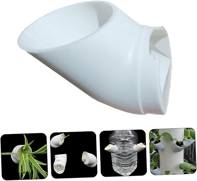 12pcs Hydroponic Growing System Vertical Planting Pots for Balcony Window Farming Plastic Soilless Culture Tubes for Indoor Vegetable Gardening