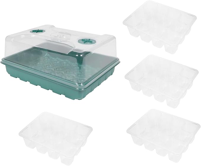 POPETPOP Mini House Growing Case Planting Nursery Tray Heat Moisture Preservation Cover