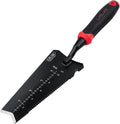 Heavy Duty Stainless Steel Garden Trowel, Serrated Edge Root Cutter, All-Purpose Hand Shovel Ideal for Digging, Weeding, Transplanting, Planting Bulbs and Soil Scooping (Red)
