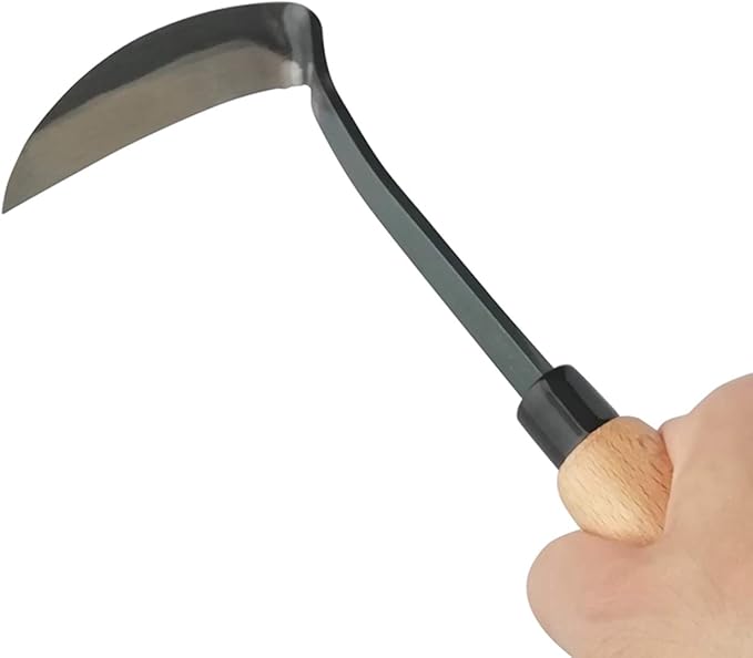 Japanese Gardening Weeding Sickle Nejiri Kama Sharp Steel Blade Made in Japan Traditional Craftsmanship