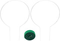 Hitefu 2 Packs Round Acrylic Plant Trellis with 12 Tapes, Small Support for Potted Climbing Plants Indoor/Outdoor (Hoya, Pothos, Ivy, Monstera, Vine)