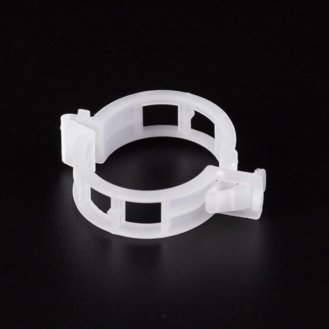 100Pcs White Plastic Trellis Clip Plants Support Clips, Tomato Clips, Plants Support Structures, Cages Plants Vine Vegetable Fastening Clip Grafting Tools Make Plants Grow Upright