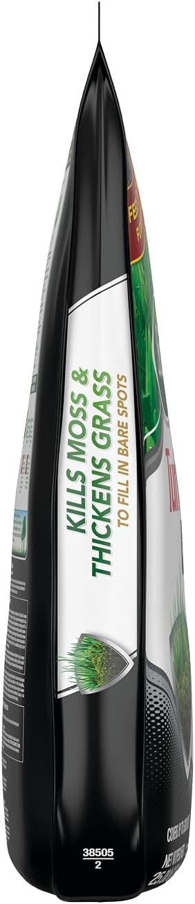 Scotts Turf Builder with Moss Control, Moss Killer and Lawn Fertilizer, Covers Up to 5,000 sq. ft., 25 lbs.