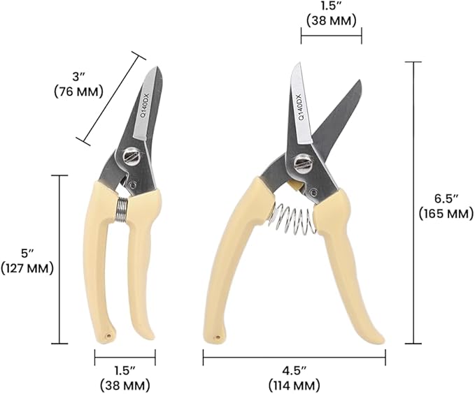 Zenport Q140DX Multipurpose Hoof Trimming Shears, 7-Inch, Precision Cutting for Hoof Care, Gardening, Floral, and Agricultural Applications