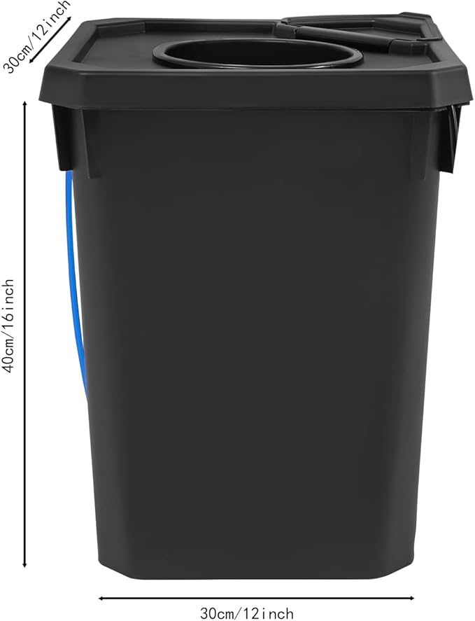 Hydroponic Bucket, hydroponic Bucket System, Recirculating Drip Garden, 7.13 Gallon with Air Pump and Clay Gravel, Environmentally Friendly and Efficient Indoor Plant Cultivation