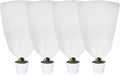 4 Pack Plant Covers Freeze Protection for Winter, 47.2"×31.5" Frost Cloths for Outdoor Plants Cold Weather Blankets with Drawstrings