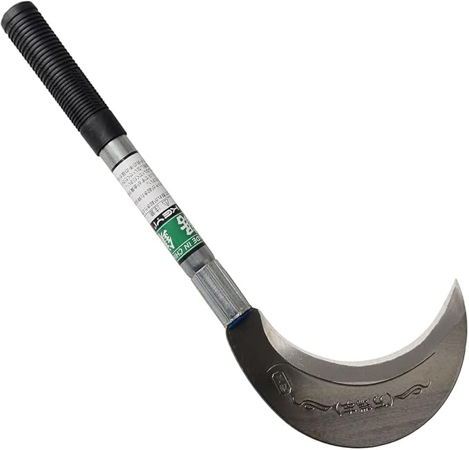 King of The Sickle Brush Clearing Sickle with Carbon Steel Blade and Aluminum Handle, Professional Clearing Tool for Vines, Undergrowth and Small Saplings