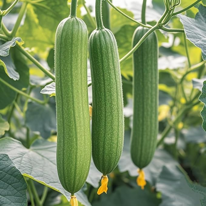 Extra Long Luffa Gourd Seeds USA Asian Chinese Loofah Sponge Gourd Seeds Non-GMO Heirloom 20pcs Zucchini