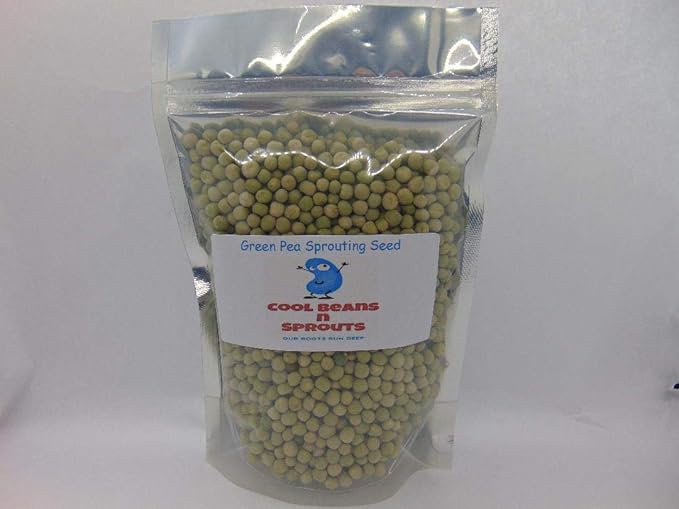 "COOL BEANS n SPROUTS" Brand, Green Pea Seeds for Sprouting Microgreens,1 Pound, A superfood Packed with antioxidants and Health-Promoting nutrients. A Small Town Family Run USA Business.Thank You !
