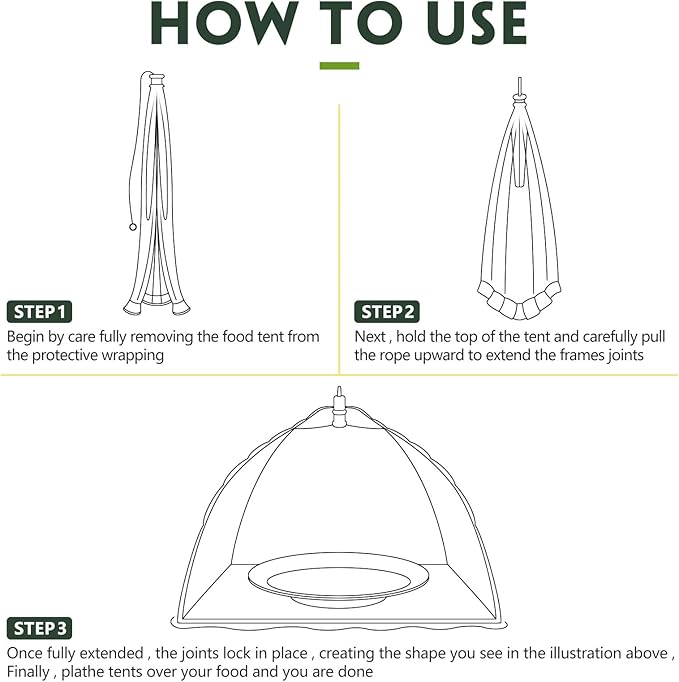 Sawysine 4 Pack Mesh Plant Cover Reusable Screen Cloche Dome Plant Protector Tent Collapsible Umbrella for Outdoor Garden Greenhouse Vegetable Flowers Strawberry from Animals(15 x 15 Inch,Green)
