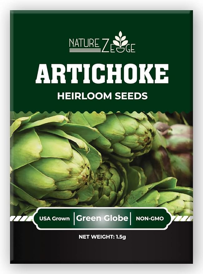 Artichoke Seeds for Planting, Green Globe Artichoke Seeds, High Germination Rates, Heirloom, Non-GMO