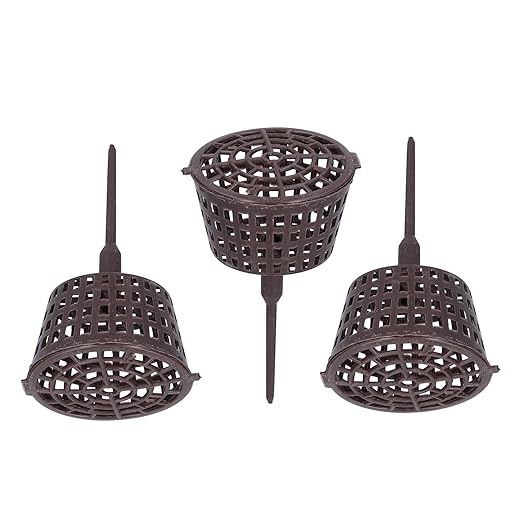 20PCS Plastic Fertilizer Mesh Baskets, Net Cups for Plants with Lids – Planting Containers for Bonsai, Hydroponics, and Fertilization Use