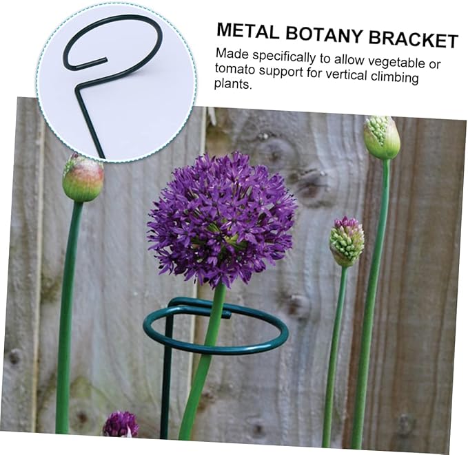 VOSAREA 10pcs Plant Support Structures Metal Botany Bracket Flower Stand for Indoor Outdoor Vegetable Trellis