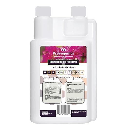 Bougainvillea Liquid Fertilizer | (32 fl. oz.) | Improve Bloom Count and Quality of Bougainvillea | Easy to Use