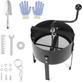 QWORK 13" Rotary Soil Sifter Compost Sieve, Efficient 1/5 Inch Mesh,Durable Construction
