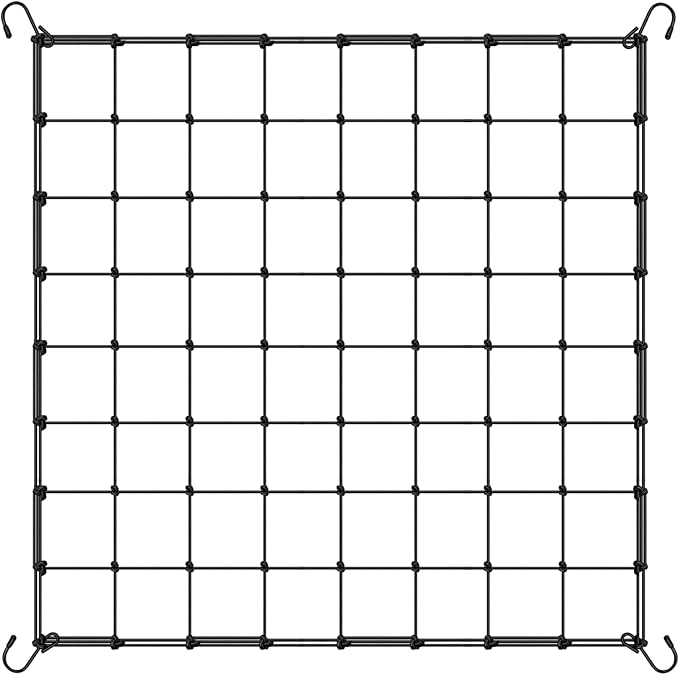 5x5 Heavy Duty Scrog Net with Hooks, Stretchy Net for Grow Tents, Cucumber Trellis for Garden